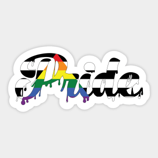 Straight Ally Pride Drip Sticker